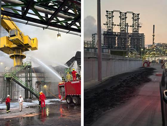 Petróleos Mexicanos avisa que incendio en refinería Olmeca fue sofocado; no hay lesionados