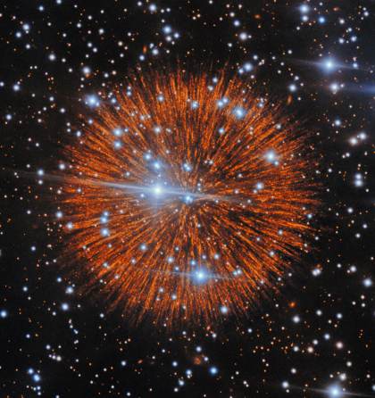 Revelan el confuso 'collar de perlas' de una histórica supernova observada hace 850 años
