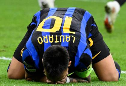 El Inter pierde a Lautaro por una lesión que le podría dejar fuera del derbi milanés