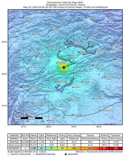 Un terremoto de magnitud 5,6 desata el pánico en el este de Turquía