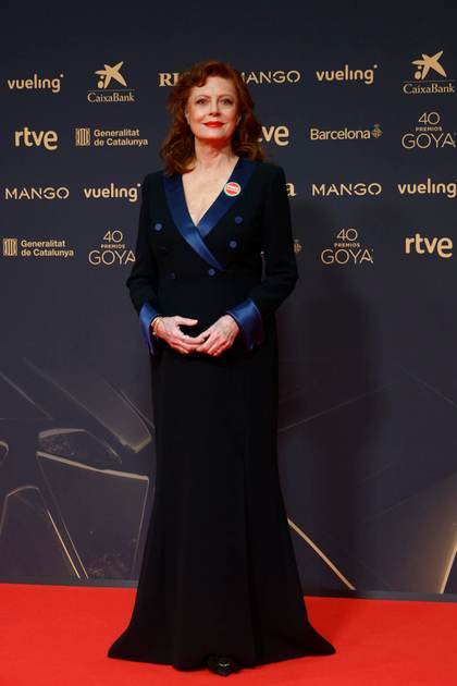 Una elegantísima Susan Sarandon, reina de la alfombra roja de los Goya