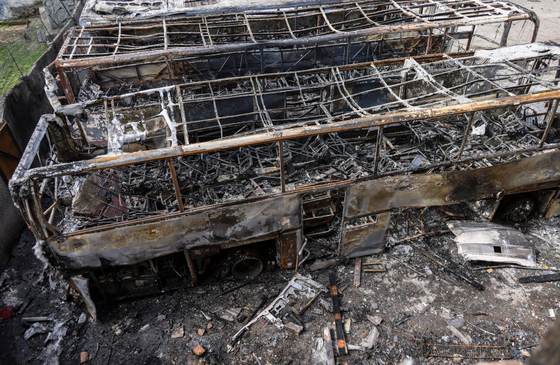 Rusia ataca con 268 drones Ucrania y bombardea con un misil balístico Mikoláyiv