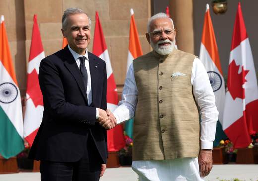 Modi y Carney se reúnen en Nueva Delhi con la negociación del acuerdo comercial en la mesa