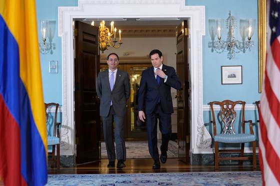 Rubio recibe al vicepresidente electo de Colombia para mostrar respaldo al nuevo Gobierno