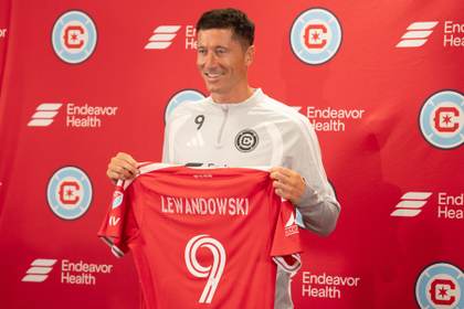 Lewandowski, en su presentación con el Chicago Fire: "Irme de Barcelona fue difícil"