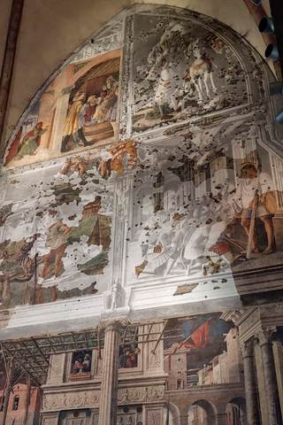 Italia recupera fragmentos de frescos renacentistas destruidos en la II Guerra Mundial