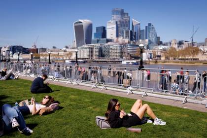 El Reino Unido registra su temperatura más alta de inicios de abril en 80 años