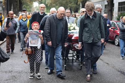 Los restos de Luis Brandoni son enterrados en el panteón de actores de Buenos Aires