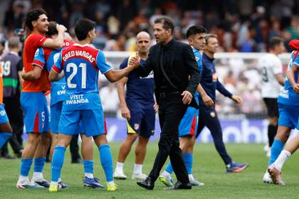 Simeone: “Los jóvenes respondieron, hicimos un partido completo”