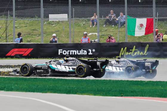 Russell ganó el sprint de Montreal, que marcó el primer 'encontronazo' Mercedes