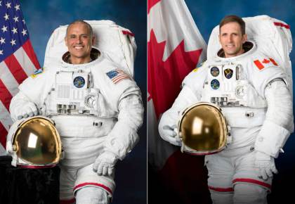 Dos astronautas inician una caminata espacial para instalar un panel solar en la EEI
