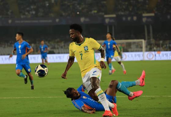 0-4. Brasil golea a la India en el primer enfrentamiento de su historia
