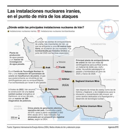 La central nuclear iraní es alcanzada por un proyectil, sin daños graves, según la ONU