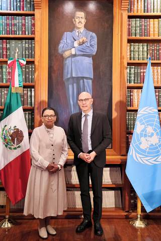 Secretaría de Gobernación de México mantiene reunión con jefe de DD.HH. de la ONU