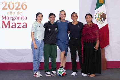 Sheinbaum anuncia a las cuatro jóvenes que la representarán en juegos del Mundial
