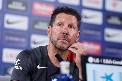 Simeone no cree que haya una inversión en fichajes que lo acerque a las grandes potencias