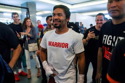 Pacquiao lidera la lucha contra la pobreza en Filipinas