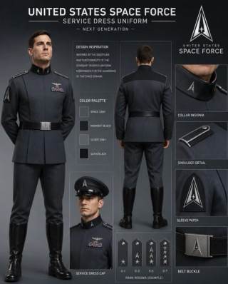 Trump propone para la Fuerza Espacial un uniforme inspirado en una sátira del fascismo
