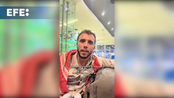 Activista brasileño de flotilla a Gaza parte a España tras impedírsele ingreso a Argentina