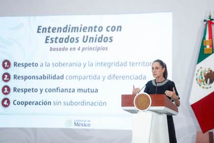 Sheinbaum responde a Trump que México está "actuando" en el combate al narcotráfico