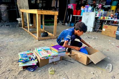 Gaza arranca un nuevo curso en guerra: "No aprendo nada, llevo tres años sin estudiar"