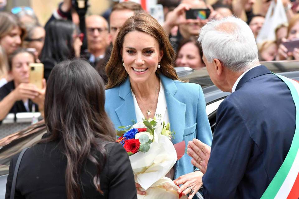 La princesa Catalina llega a Italia para retomar su agenda internacional tras el cáncer