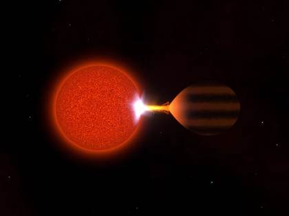 Descubren un planeta devorado por su estrella, el origen de un mundo de segunda generación