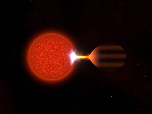Descubren un planeta devorado por su estrella, el origen de un mundo de segunda generación