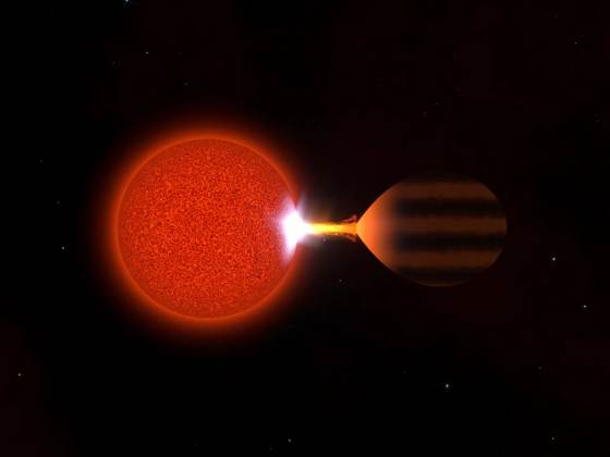 Descubren un planeta devorado por su estrella, el origen de un mundo de segunda generación