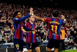 6-1. El Barça se olvida del clásico goleando al Alavés en la noche de Fermín