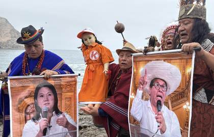 Chamanes peruanos pronostican triunfo de Sánchez y revueltas sociales si gana Fujimori