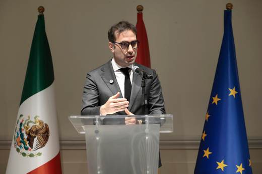 Sheinbaum se reúne con el vicepresidente español Cuerpo en el Palacio Nacional