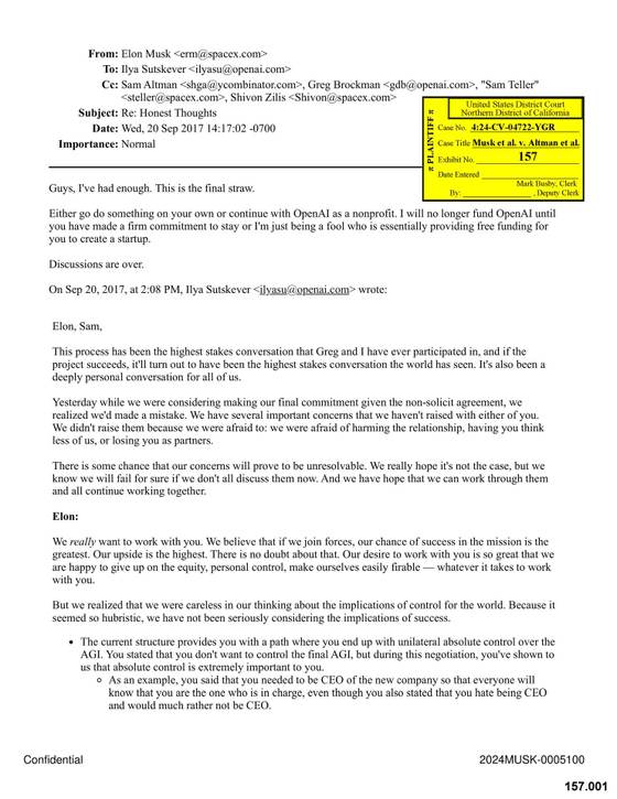 La estrecha relación entre Musk y Trump sale a relucir en el juicio contra OpenAI