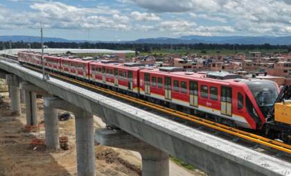 Comienzan las pruebas de rodaje de un tren del Metro de Bogotá