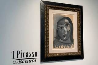 Personas de medio centenar de países optan a un Picasso por 100 euros en sorteo solidario