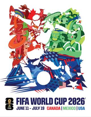 Arte y fútbol contra la división: el póster del Mundial apuesta por la unión de Norteamérica