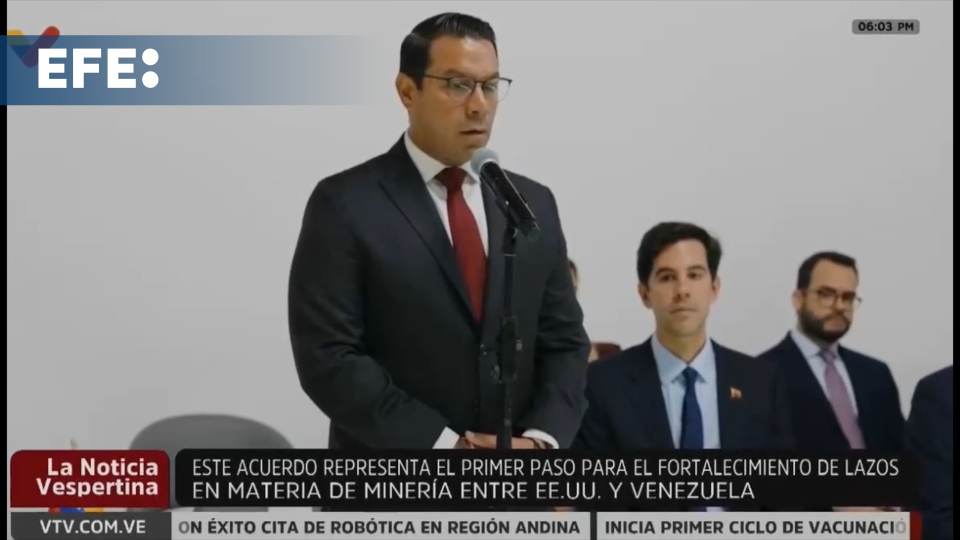 El Gobierno venezolano firma un memorando en materia de minería con empresa estadounidense