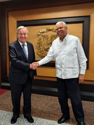 Guterres agradece a República Dominicana sus "esfuerzos" por estabilizar Haití