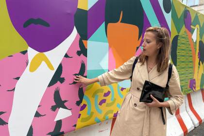 El Lincoln Center estrena un gran mural de la española Vanesa Álvarez para su expansión