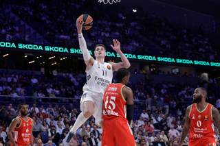 103-82: El Real Madrid hace los deberes con nota y tendrá el 'factor cancha' en playoffs