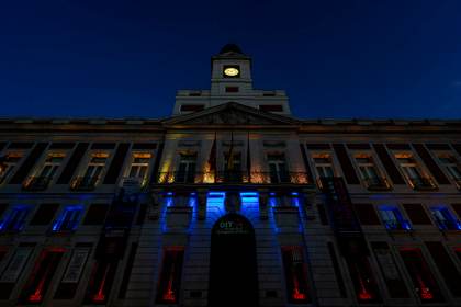 Madrid se ilumina con los colores de Venezuela como "muestra de solidaridad"