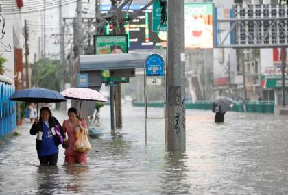 Bangkok declara el estado de desastre por inundaciones tras fuertes lluvias