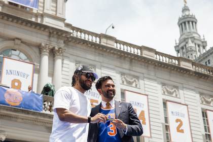 Mamdani en la celebración de los Knicks: "Cuando nos dicen que algo es imposible, ganamos"