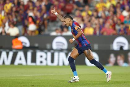 Raphinha y Fermín, con sus goles al Athletic, empatan en cabeza con Mbappé