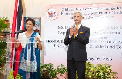 Trinidad y Tobago destaca "cooperación estratégica" con India durante visita de Jaishankar