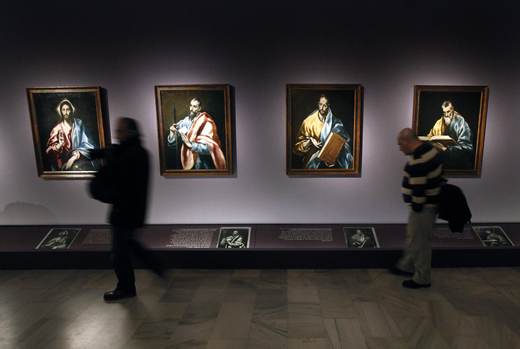 La IA sugiere que el Greco podría ser el único autor de 'El bautismo de Cristo'