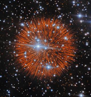 Revelan el confuso 'collar de perlas' de una histórica supernova observada hace 850 años