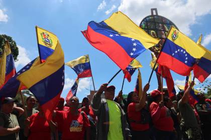 El chavismo marcha en apoyo a la participación de Delcy Rodríguez en las Naciones Unidas