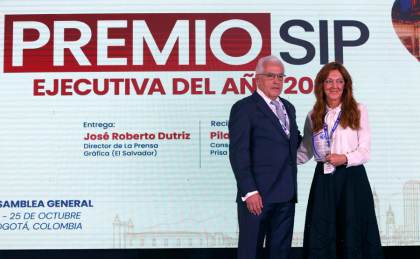 La SIP entrega a Pilar Gil el Premio Ejecutiva del Año por su liderazgo de Prisa Media