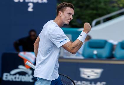 Lehecka pisa su primera final de Masters 1.000 en Miami